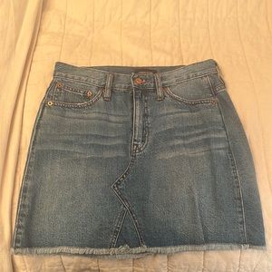 Jcrew Denim Mini Skirt